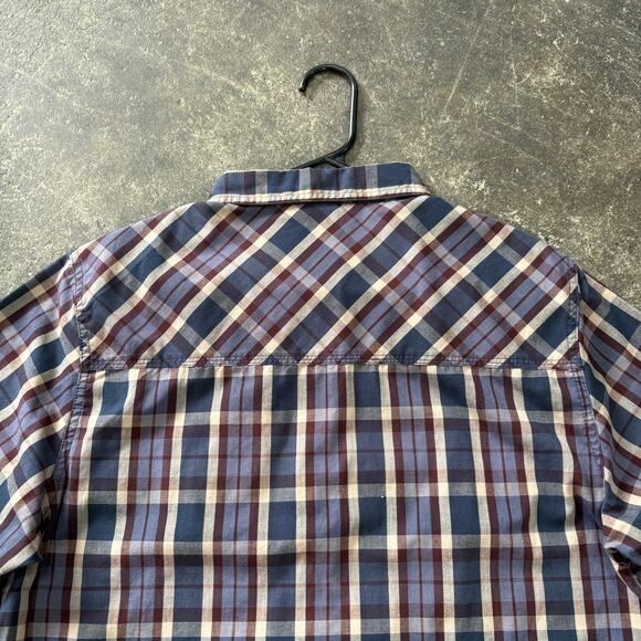 HippyTree Surf & Stone Shirt Mens M Blue Plaid Short Sleeve Button Up Outdoor - Picture 4 of 9